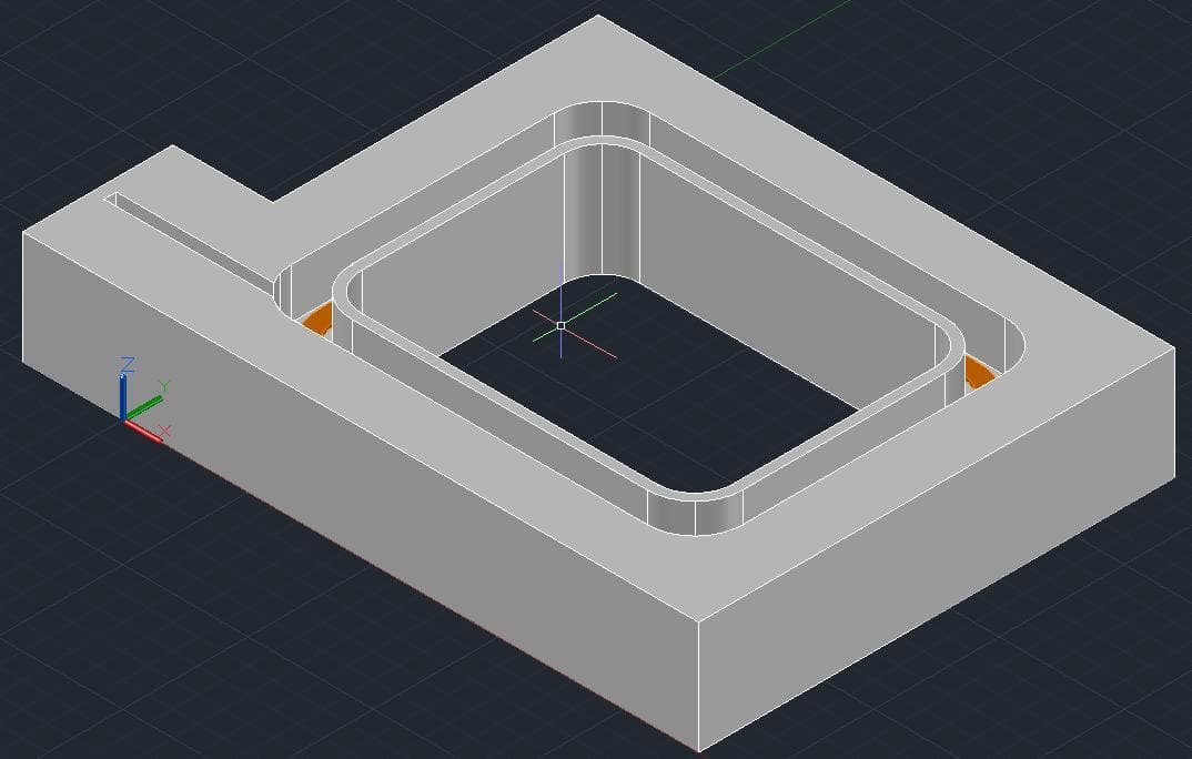 CAD structural design of the antenna housing